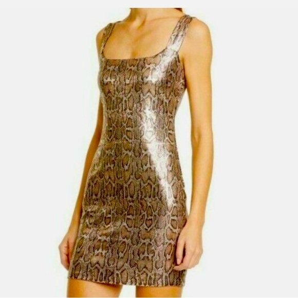 L'AGENCE Auden Sequin Snake Dress - Picture 1 of 8